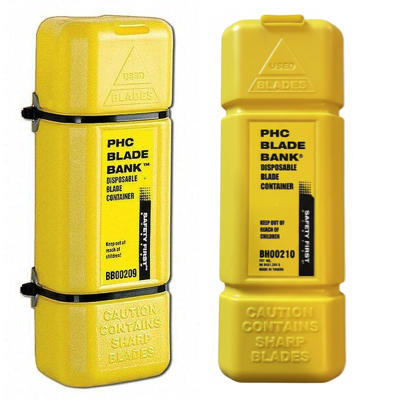 PHC Blade Bank with Mounting Bracket HI-VIS YELLOW Recycled Plastic BH00210